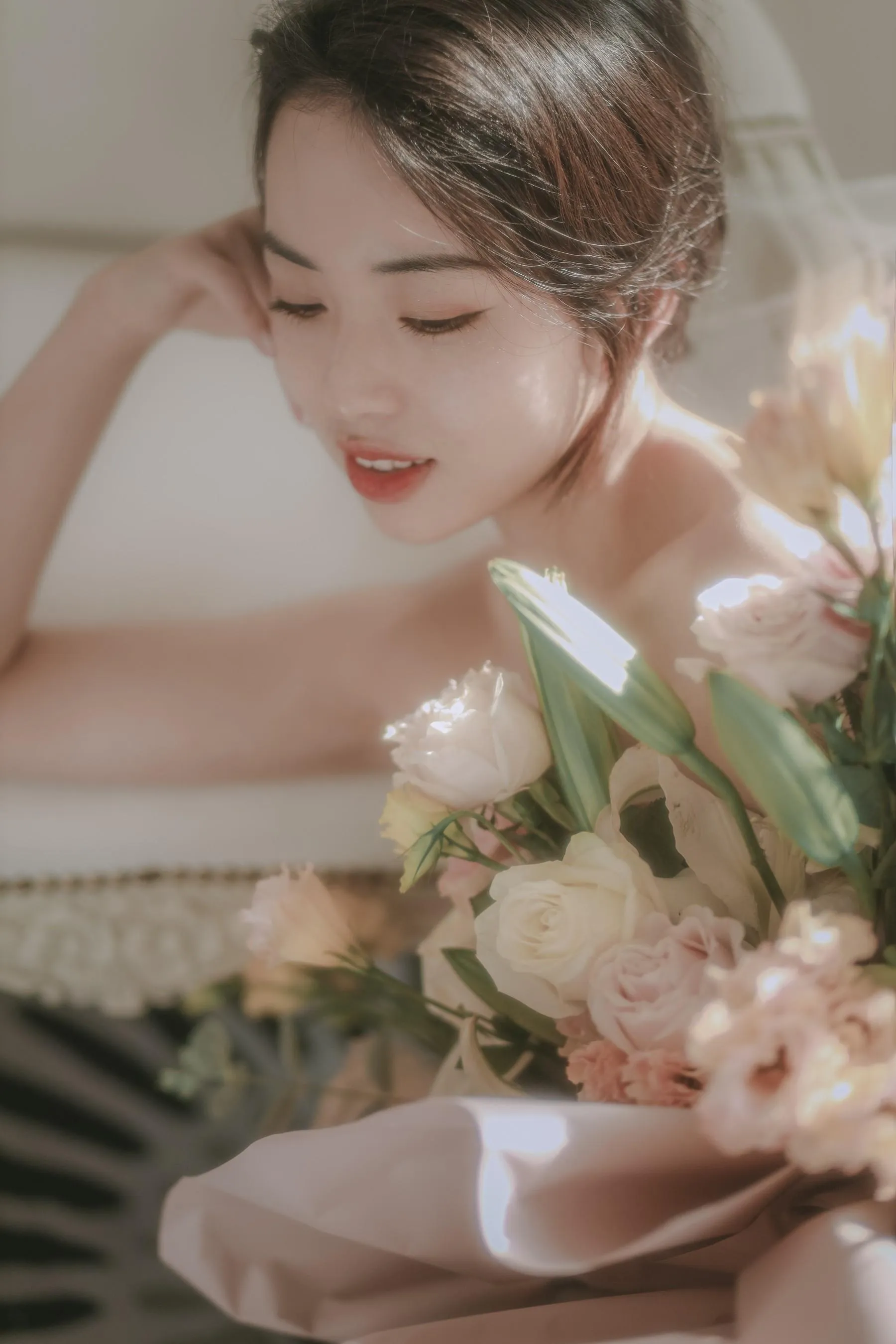 [艺图语] 2022.07.02 花与少女 小朱 [36P]插图7